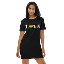 Load image into Gallery viewer, LOVE Is Love Organic Cotton T-Shirt Dress