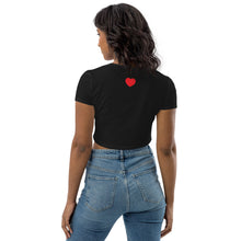 Load image into Gallery viewer, LOVE Organic Crop Top - Black
