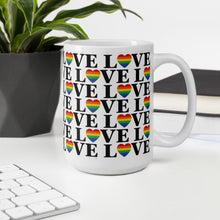 Load image into Gallery viewer, LOVE Is Love Pattern Mug - 11oz / 15oz
